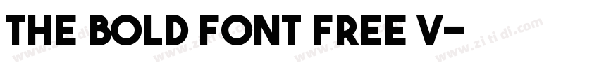 THE BOLD FONT FREE V字体转换